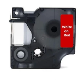 FOR USE DYMO D1 40927 9mm x 7m fehér-piros /FU/ FOR USE DYMO D1 40927 9mm x 7m fehér-piros /FU/