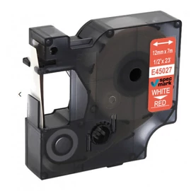 FOR USE DYMO D1 45027 12mm x 7 m piros-fehér /FU/ FOR USE DYMO D1 45027 12mm x 7 m piros-fehér /FU/