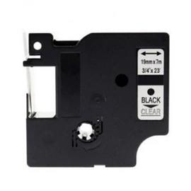 FOR USE DYMO D1 45800 19mm x 7m átlátszó-fekete S0720820/FU/ FOR USE DYMO D1 45800 19mm x 7m átlátszó-fekete S0720820/FU/