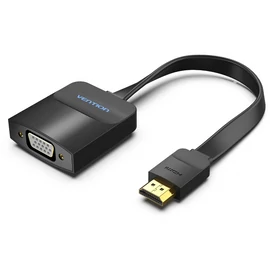 KONVERTER HDMI (lapos) -> VGA, 0,15m, Vention KONVERTER HDMI (lapos) -> VGA, 0,15m, Vention