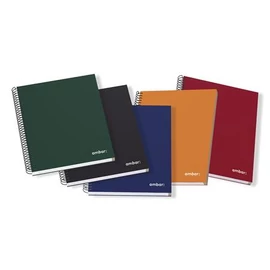 Spirálfüzet, A4, vonalas, 150 lap, keményfedeles, AMBAR "Ideas", vegyes színek Spirálfüzet, A4, vonalas, 150 lap, keményfedeles, AMBAR "Ideas", vegyes színek