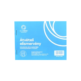 Átvételi elismervény A6, 50x3lapos B.13-67/A/VX Bluering®