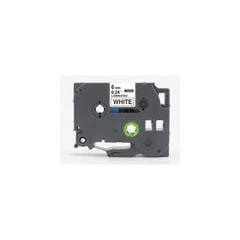 Brother TZE211 feliratozógép szalag fekete/fehér 6mm ECO