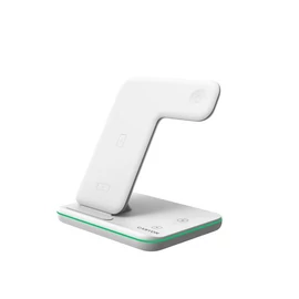 Töltőállomás, 3-az-1-ben, Apple+Qi töltés, CANYON "WS-303", fehér Töltőállomás, 3-az-1-ben, Apple+Qi töltés, CANYON "WS-303", fehér