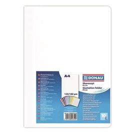 Gyorsfűző, PP, A4, DONAU, fehér, 10db/cs