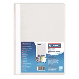 Gyorsfűző, PP, A4, DONAU, szürke, 10db/cs