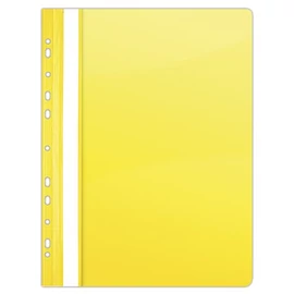 Gyorsfűző, lefűzhető, PVC, A4, DONAU, citromsárga, 10db/cs
