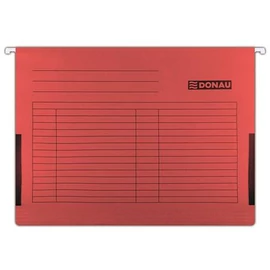 Függőmappa, oldalvédelemmel, karton, A4, DONAU, piros, 25db/cs