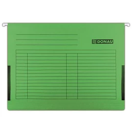 Függőmappa, oldalvédelemmel, karton, A4, DONAU, zöld, 25db/cs