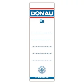 Cserecímke, iratrendezőhöz, kétoldalas, 48x153mm, DONAU, fehér, 20db/cs