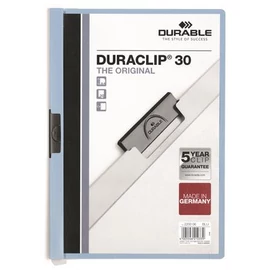 Gyorsfűző, klipes, A4, DURABLE "DURACLIP® 30", kék Gyorsfűző, klipes, A4, DURABLE "DURACLIP® 30", kék