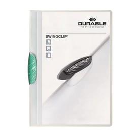 Gyorsfűző, klipes, A4, DURABLE "Swingclip® 30", sötétzöld Gyorsfűző, klipes, A4, DURABLE "Swingclip® 30", sötétzöld