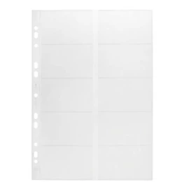 Névjegytartó betét, 10 db-os, DURABLE Névjegytartó betét, 10 db-os, DURABLE