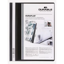 Gyorsfűző, A4, széles, panorámás, DURABLE "DURAPLUS®", fekete Gyorsfűző, A4, széles, panorámás, DURABLE "DURAPLUS®", fekete
