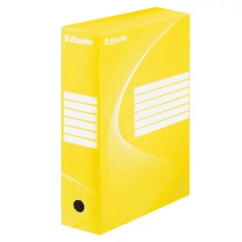 Archiválódoboz, A4, 100 mm, karton, ESSELTE "Boxycolor", sárga Archiválódoboz, A4, 100 mm, karton, ESSELTE "Boxycolor", sárga