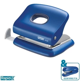 Lyukasztó, kétlyukú, 20 lap, RAPID "FC20", vízkék Lyukasztó, kétlyukú, 20 lap, RAPID "FC20", vízkék