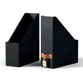 Iratpapucs, karton, 100 mm, LEITZ "Puro", fekete