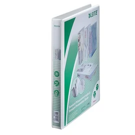 Gyűrűs könyv, panorámás, 4 gyűrű, D alakú, 38 mm, A4 Maxi, PP, LEITZ, fehér Gyűrűs könyv, panorámás, 4 gyűrű, D alakú, 38 mm, A4 Maxi, PP, LEITZ, fehér