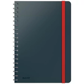 Spirálfüzet, B5, vonalas, 80 lap, LEITZ, "Cosy Soft Touch", bársonyszürke Spirálfüzet, B5, vonalas, 80 lap, LEITZ, "Cosy Soft Touch", bársonyszürke