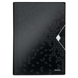 Harmonikamappa, A4, PP, 6 rekeszes, LEITZ "Wow", fekete Harmonikamappa, A4, PP, 6 rekeszes, LEITZ "Wow", fekete