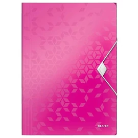 Gumis mappa, PP, A4, LEITZ "Wow", rózsaszín Gumis mappa, PP, A4, LEITZ "Wow", rózsaszín
