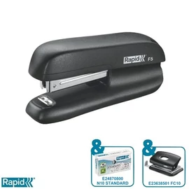 Rapid F5 mini tűzőgép fekete 10 lap kapacitás Rapid F5 mini tűzőgép fekete 10 lap kapacitás