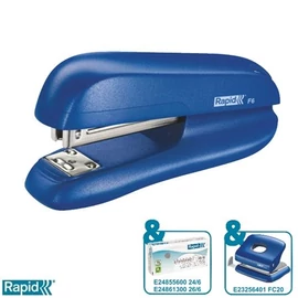 Tűzőgép, 24/6, 26/6, 20 lap, RAPID "F6", kék Tűzőgép, 24/6, 26/6, 20 lap, RAPID "F6", kék
