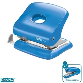 Lyukasztó, kétlyukú, 30 lap, RAPID "FC30", élénk kék Lyukasztó, kétlyukú, 30 lap, RAPID "FC30", élénk kék