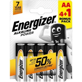 Elem, AA ceruza, 4+1 db, ENERGIZER "Alkaline Power" Elem, AA ceruza, 4+1 db, ENERGIZER "Alkaline Power"