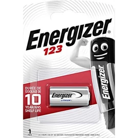 Speciális elem, CR123 fotóelem, 1db, lítium, ENERGIZER Speciális elem, CR123 fotóelem, 1db, lítium, ENERGIZER