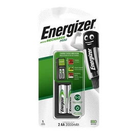 Elemtöltő, AA ceruza/AAA mikro, 2x2000mAh, ENERGIZER "Mini" Elemtöltő, AA ceruza/AAA mikro, 2x2000mAh, ENERGIZER "Mini"