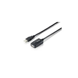 USB 2.0 hosszabbító kábel, aktív, 5 m, EQUIP