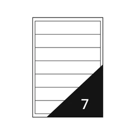 Etikett FORTUNA 192x38 mm univerzális 700 etikett/doboz 100 ív/doboz Etikett FORTUNA 192x38 mm univerzális 700 etikett/doboz 100 ív/doboz