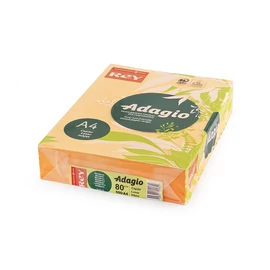 Másolópapír, színes, A4, 80 g, REY "Adagio", neon mandarin