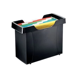 Függőmappa tároló, műanyag, 5 db függőmappával, LEITZ "Plus", fekete Függőmappa tároló, műanyag, 5 db függőmappával, LEITZ "Plus", fekete