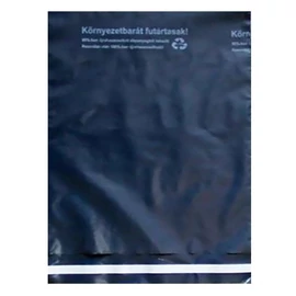 Futártasak biztonsági ragasztócsíkkal környezetbarát 45x60cm 50 mikron 100 darabos