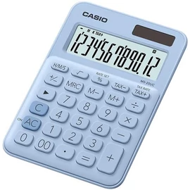 Számológép, asztali, 12 számjegy, CASIO "MS 20UC", világoskék Számológép, asztali, 12 számjegy, CASIO "MS 20UC", világoskék