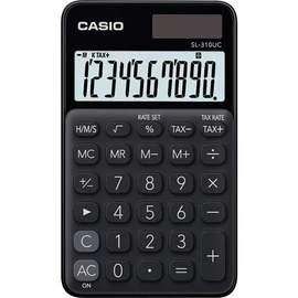 Zsebszámológép, 10 számjegy, CASIO "SL 310", fekete Zsebszámológép, 10 számjegy, CASIO "SL 310", fekete