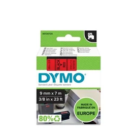 Feliratozógép szalag, 9 mm x 7 m, DYMO "D1", piros-fekete Feliratozógép szalag, 9 mm x 7 m, DYMO "D1", piros-fekete