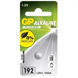 GP LR41 (192) alkáli gombelem 1db/bliszter GP LR41 (192) alkáli gombelem 1db/bliszter