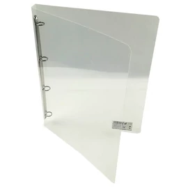 Gyűrűskönyv A/4 20 mm 4 gyűrű átlátszó fehér