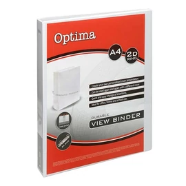 Gyűrűskönyv OPTIMA panorámás A/4 2 gyűrű 25mm fehér Gyűrűskönyv OPTIMA panorámás A/4 2 gyűrű 25mm fehér