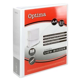 Gyűrűskönyv OPTIMA panorámás A/4 2 gyűrű 75mm fehér Gyűrűskönyv OPTIMA panorámás A/4 2 gyűrű 75mm fehér