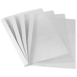 Hőkötőborító, 1,5mm, 170 g, 1-10lap, matt, A4, FELLOWES "Coverlight", fehér, 20db/cs