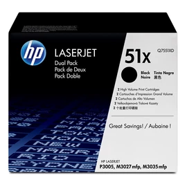 HP Q7551XD No.51XD dual pack fekete toner (eredeti) HP Q7551XD No.51XD dual pack fekete toner (eredeti)