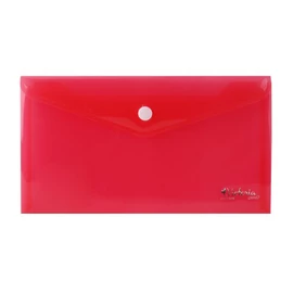 Irattartó tasak, DL, PP, patentos, VICTORIA OFFICE, piros