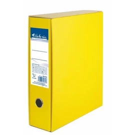 Tokos iratrendező, 75 mm, A4, karton, VICTORIA, sárga Tokos iratrendező, 75 mm, A4, karton, VICTORIA, sárga