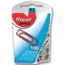 Gemkapocs, 25mm, MAPED, színes, 100db/bliszt Gemkapocs, 25mm, MAPED, színes, 100db/bliszt
