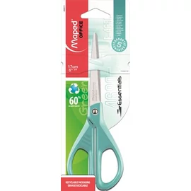 Olló, irodai, 17 cm, MAPED "Essentials Green", türkizkék Olló, irodai, 17 cm, MAPED "Essentials Green", türkizkék