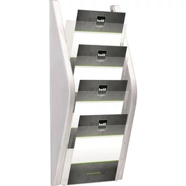 Katalógustartó, fali, A4, 4 rekeszes, HELIT, ezüst Katalógustartó, fali, A4, 4 rekeszes, HELIT, ezüst